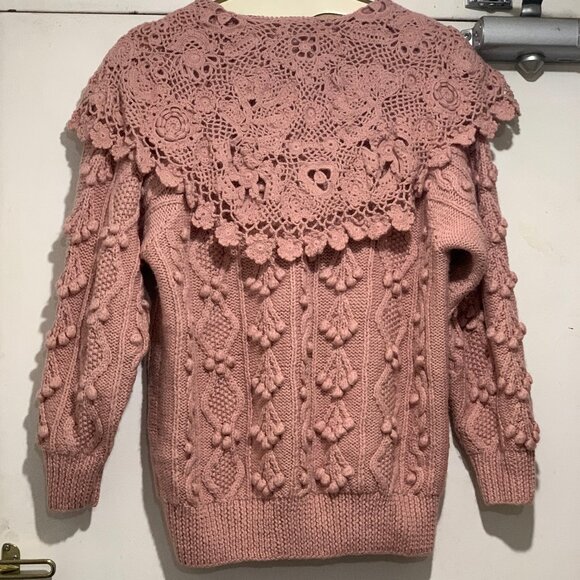 VINTAGE BRAEMAR PETITES BY MICHELLE MONET KNITTED WOOL BLEND SWEATERS - Picture 3 of 7